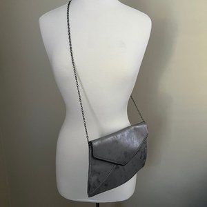NWT Silver Crossbody Envelope Purse